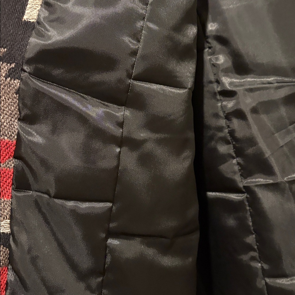 Double D Ranch Women's Blazer with Black and Red Geometric Design - Picture 2 of 6